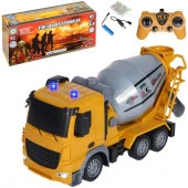 JB1168423 Р/У Бетоновоз, М1:24, 6 каналов, разгрузка миксера с пульта,свет.эффекты, 2.4GHz,аккум., ц - КОЛОРЛОН ВТД Новосибирск