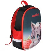 Ранец школьный ATTOMEX "Optima. Kawaii Cat" 7033501 жёст.,37*28*18см,700гр.,светоотр.эл. - КОЛОРЛОН ВТД Новосибирск