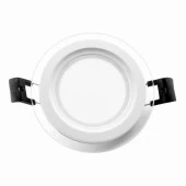 ***Свет-к с/д (окантовка стеклом)  LE GLRL WH 12W D160 4К (40) - КОЛОРЛОН ВТД Новосибирск