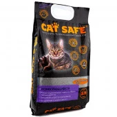 Cat safe наполнитель комкующийся с углем 5л - КОЛОРЛОН ВТД Новосибирск