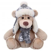 RL24025-20 Игрушка мягконабивная ТМ "Relana" Мишка в шапочке и шарфике, 20 см, в/п 20*15*13 см - КОЛОРЛОН ВТД Новосибирск