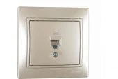 701-3030-139 Mira Розетка ПК Cat5e жемчужно-белый  перламутр - КОЛОРЛОН ВТД Новосибирск