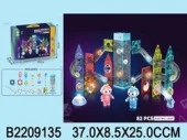 JB4611365 Магнитный конструктор, свет, звук, 2 фигурки, лифт, 82 дет., в/к 37*8,5*25 см - КОЛОРЛОН ВТД Новосибирск