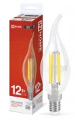 12W Лампа LED-СВЕЧА НА ВЕТРУ-deco 12Вт 230В Е14 4000К 1350Лм прозрачная IN HOME - КОЛОРЛОН ВТД Новосибирск