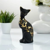 Сувенир "Кошка ушастая" 7*8*19 см 088 черная 707374 - КОЛОРЛОН ВТД Новосибирск