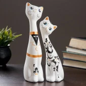 Фигура "Love Коты"  белый 7×9×29см 039 707388 - КОЛОРЛОН ВТД Новосибирск