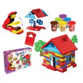 03676 Игрушка AЯT CRAFT Набор для лепки Строим дом, тесто 6х56г - КОЛОРЛОН ВТД Новосибирск
