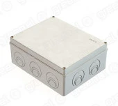 GreenEl Распред коробка 240х195х90мм открытой установки серая IP55 GE41272 - КОЛОРЛОН ВТД Новосибирск