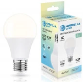 12W Лампа 601204 LED A60 12W IC E27 4000K 175-265V - КОЛОРЛОН ВТД Новосибирск