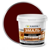 Эмаль акрил. д/пола Лакра Красно-кор. 0,9кг Л-С - КОЛОРЛОН ВТД Новосибирск