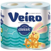 Veiro classic 2сл  4рул  голубая Морской бриз Бумага туалетная - КОЛОРЛОН ВТД Новосибирск