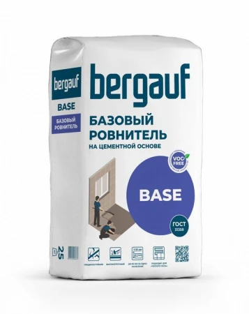 Bergauf Base 25 кг Базовый ровнитель на цементной основе - КОЛОРЛОН ВТД Новосибирск