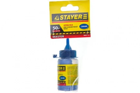 Краска STAYER для разметочных шнуров, синяя, 50г 0640-1_z01 - КОЛОРЛОН ВТД Новосибирск
