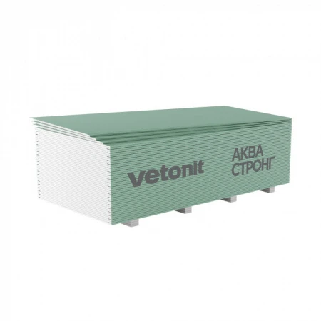 VETONIT Аква Стронг гипсовая плита 2500x1200x15 УК (3 м²) - КОЛОРЛОН ВТД Новосибирск