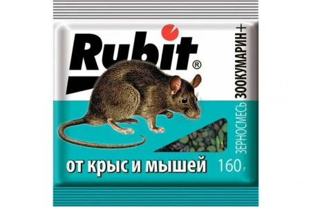 Рубит Зоокумарин+ зерновая смесь 160г (30шт) - КОЛОРЛОН ВТД Новосибирск
