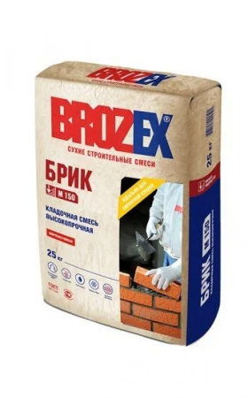 Кладочная смесь BROZEX Брик М 150, 25 кг - КОЛОРЛОН ВТД Новосибирск