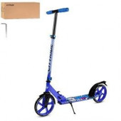 CR-S2-01SB 2хкол. самокат CITYRIDE 200, сталь100%,грипсы135ммTPR,колесаPU 200/200 мм,Синий,принт(а) - КОЛОРЛОН ВТД Новосибирск