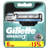 Gillette Mach3 кассеты для бритья (6шт) - КОЛОРЛОН ВТД Новосибирск