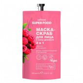 CAFE MIMI SF  Маска-скраб д/лица и зоны декольте 3 в 1 МАЛИНА И РОЗМАРИН (дой-пак), 100 мл - КОЛОРЛОН ВТД Новосибирск