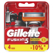 ***Gillette Fusion ProGlide Power Сменные кассеты 4шт - КОЛОРЛОН ВТД Новосибирск