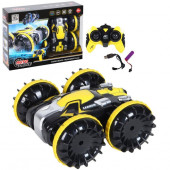 JB1168276 AUTODRIVE Р/У Перевертыш-амфибия,2.4GHz,4WD,перевор,развор.на360,аккум,желтый29*22*8см - КОЛОРЛОН ВТД Новосибирск