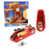 Т14096Hot Wheels турбо-трек (20 деталей, ИК управл., 1 болид, со светом) - КОЛОРЛОН ВТД Новосибирск