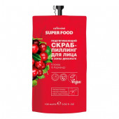 CAFE MIMI SF  Скраб-пилинг д/лица и зоны декольте Подтягивающий КЛЮКВА И КОРИАНД (дой-пак), 100 мл - КОЛОРЛОН ВТД Новосибирск