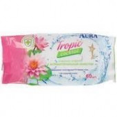 AURA Влажные салфетки освежающие  в ассортименте TROPIC COCKTAIL 60шт. - КОЛОРЛОН ВТД Новосибирск
