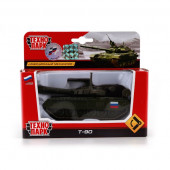 219362  ТАНК T-90 "ТЕХНОПАРК" МЕТАЛЛ. ИНЕРЦ. 12СМ, БАШНЯ ВРАЩАЕТСЯ В РУСС. КОР. в кор.2*24шт - КОЛОРЛОН ВТД Новосибирск