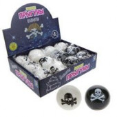 Т17406 1toy мячик-прыгун ПВХ 5,5 см,  Веселый Роджер, со светом, 2 цвета в асс. - КОЛОРЛОН ВТД Новосибирск