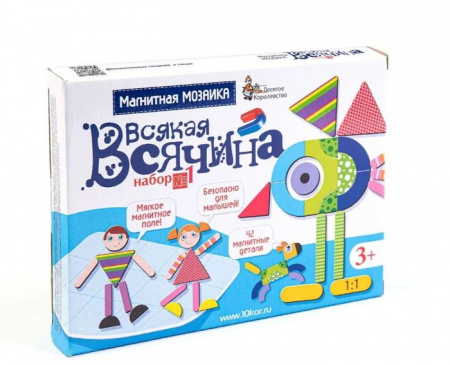 01760ДК Игра магнитная развивающая. Всякая всячина-1, 42 элемента - КОЛОРЛОН ВТД Новосибирск