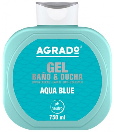 AGRADO Гель для ванн и душа "Aqua blue", 750ml - КОЛОРЛОН ВТД Новосибирск