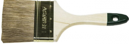 Кисть плоск."LASUR-STANDARD", смеш. щетина, деревян. ручка, 100мм 01031-100 - КОЛОРЛОН ВТД Новосибирск