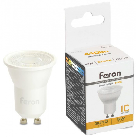 5W 230V GU10 2700K MR11 с линзой 38 градусов, LB-272 - КОЛОРЛОН ВТД Новосибирск