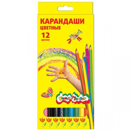 ККМ12 Карандаши 12цв. Каляка-Маляка к/к,е/подвес - КОЛОРЛОН ВТД Новосибирск