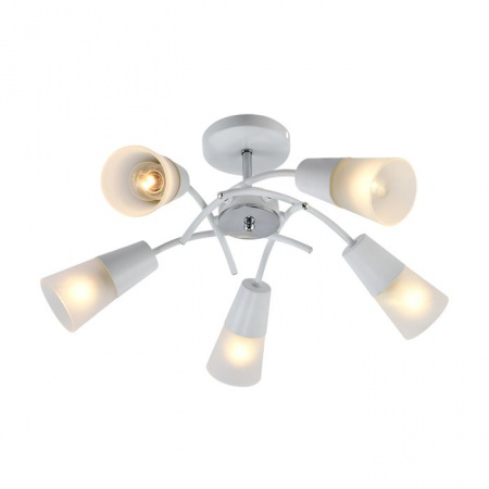 Люстра Escada 1109/5P Е14*40W White/Chrome - КОЛОРЛОН ВТД Новосибирск