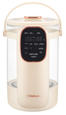 SAKURA Термопот SA-1375W Premium 3л стекл LCD сенсор - КОЛОРЛОН ВТД Новосибирск