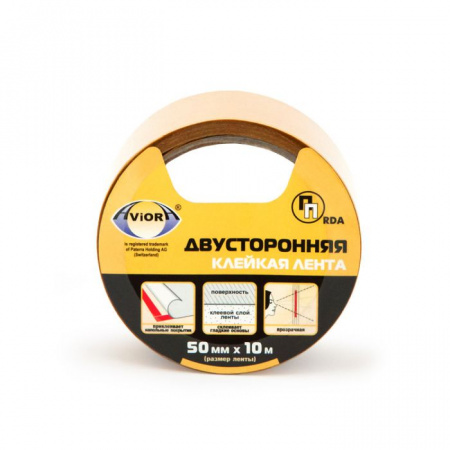 Двуст.кл.лента 50мм*10м ПП AVIORA /36 (для ценников) - КОЛОРЛОН ВТД Новосибирск