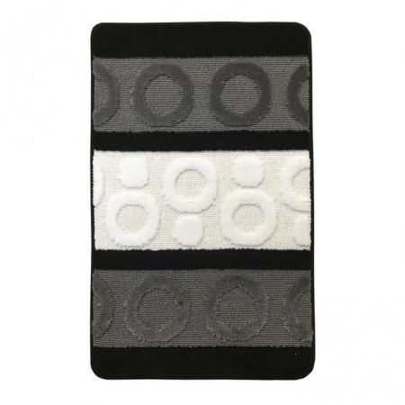 Коврик для ванной комнаты ZALEL SILVER 60*100 1-пр BLACK - КОЛОРЛОН ВТД Новосибирск