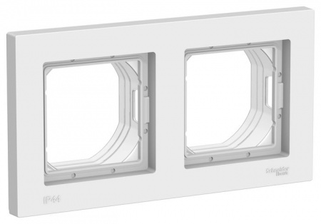 ATN440102 AQUA Бел Рамка 2-ая IP44 Atlasdesign - КОЛОРЛОН ВТД Новосибирск