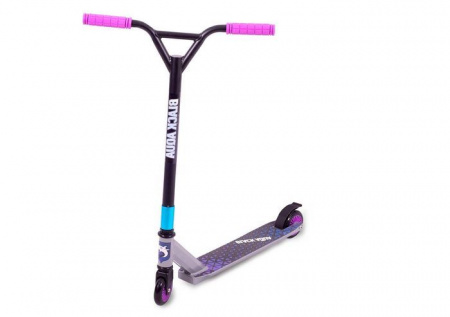 Самокат STUNT SCOOTER-3 (черно-фиолетовый) - КОЛОРЛОН ВТД Новосибирск