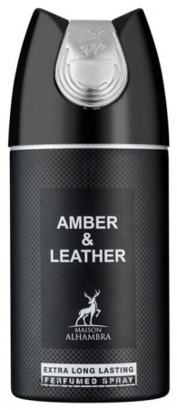 Al Hambra Дезодорант-спрей AMBER & LEATHER  муж.250мл - КОЛОРЛОН ВТД Новосибирск