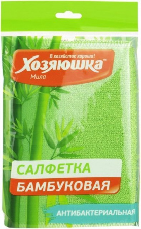Салфетка "ХОЗЯЮШКА Мила" БАМБУКОВАЯ , универсальная, 18*23 см., 1 шт.04039 - КОЛОРЛОН ВТД Новосибирск