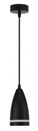 Светильник потолочный на подвесе GX53 15W 230V, черный D85*H160 HL3648 - КОЛОРЛОН ВТД Новосибирск