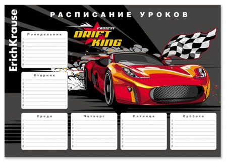 53166 РАСПИСАНИЕ УРОКОВ А4, ERICHKRAUSE DRIFT KING /100/1000/ - КОЛОРЛОН ВТД Новосибирск