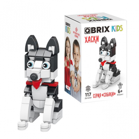 32014 Конструктор QBRIX KIDS серия "Собаки" Хаски - КОЛОРЛОН ВТД Новосибирск