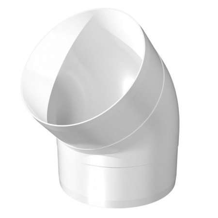 Колено круглое 12,5ККП 45град, (D=125mm) - КОЛОРЛОН ВТД Новосибирск