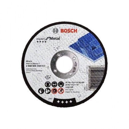 BOSCH Круг 115х2.5х22  мет. 2608600318 - КОЛОРЛОН ВТД Новосибирск