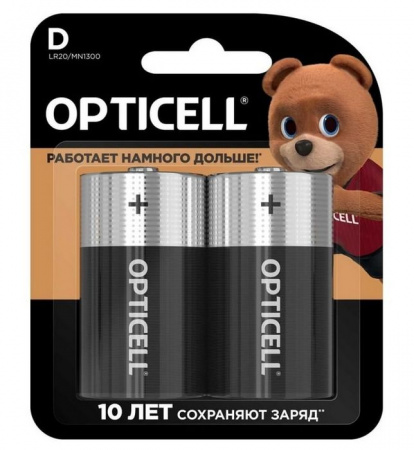 Батарейки OPTICELL Basic D 2шт - КОЛОРЛОН ВТД Новосибирск