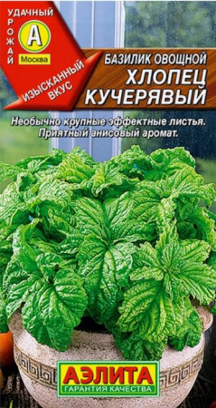 Базилик Хлопец кучерявый 0.2г (Аэлита) цв - КОЛОРЛОН ВТД Новосибирск